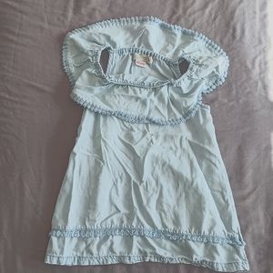 Zara summer dress. 2-3 years. Faded denim